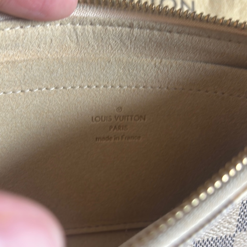 FLASH SALE!!!! Louis Vuitton Damier Azur Clutch with Gold Accents - Picture 3 of 4
